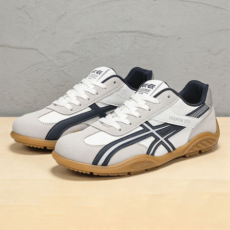 男鞋牛筋底板鞋防滑耐磨运动阿甘鞋子男士轻便舒适平底赛车鞋男款