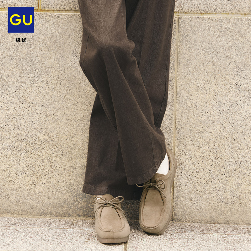 GU极优 男式莫卡辛鞋袋鼠鞋休闲时尚通勤2026年春季新品 359697主图