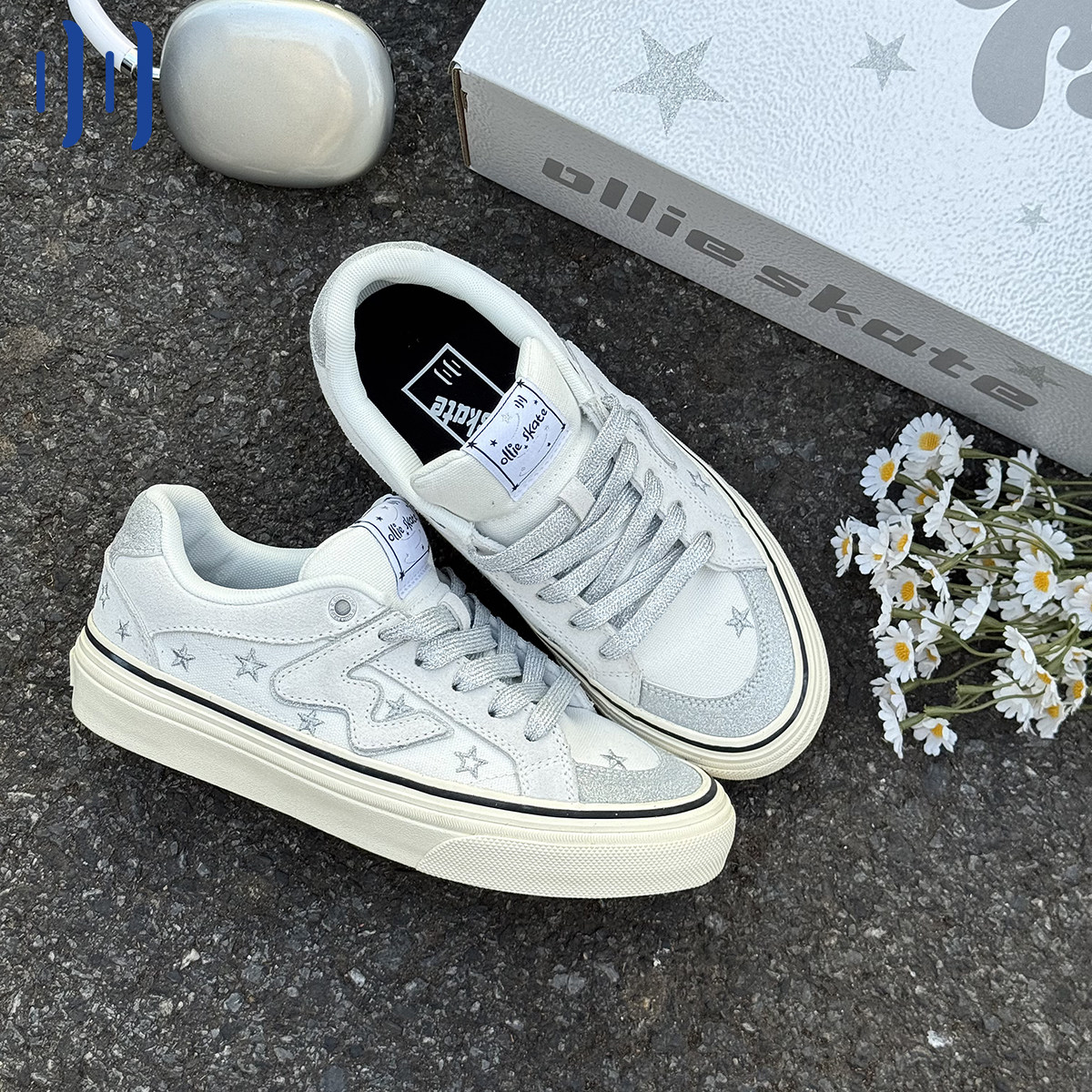 顽刻ollieskate满天星配色W系列冬季休闲低帮男女国潮滑板鞋主图