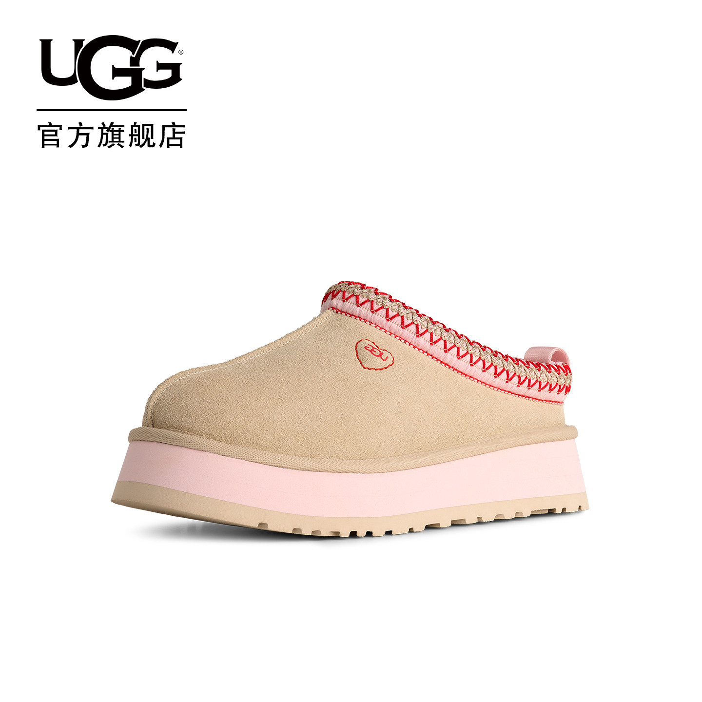 UGG春季新款女士时尚舒适爱心款塔茨厚底一脚蹬休闲懒人鞋1181650主图