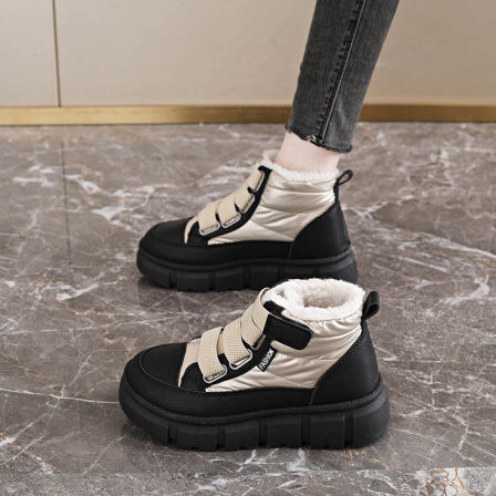 鞋子新款2025爆款女学生加绒秋冬季保暖防滑板鞋休闲运动棉鞋