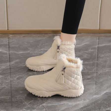 雪地靴女2025新款冬季爆款高帮加绒加厚保暖棉鞋百搭防滑户外短靴