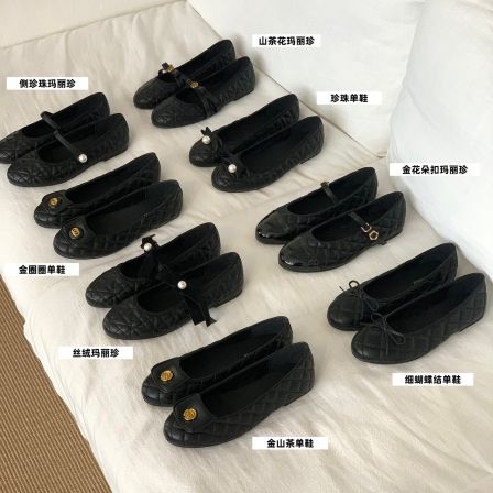 平底黑色小皮鞋珍珠浅口芭蕾舞单鞋2026年新款复古玛丽珍仙女瓢鞋
