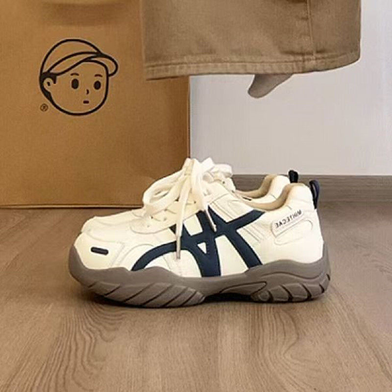 厚底德训鞋女2025新款冬季休闲旅游运动时尚百搭增高老爹小白潮鞋主图