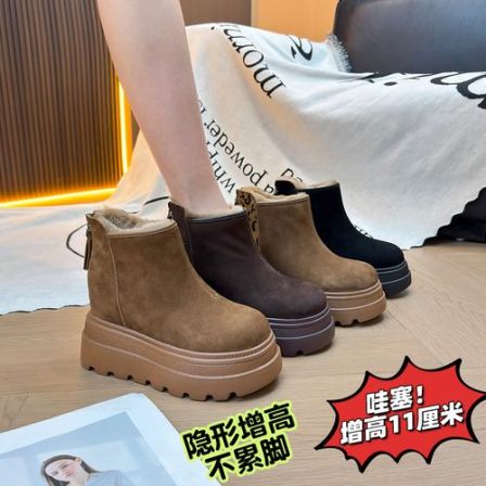 IG/IG现货增高11CM2025冬季时尚雪地靴明星同款鞋子防滑棉鞋60381