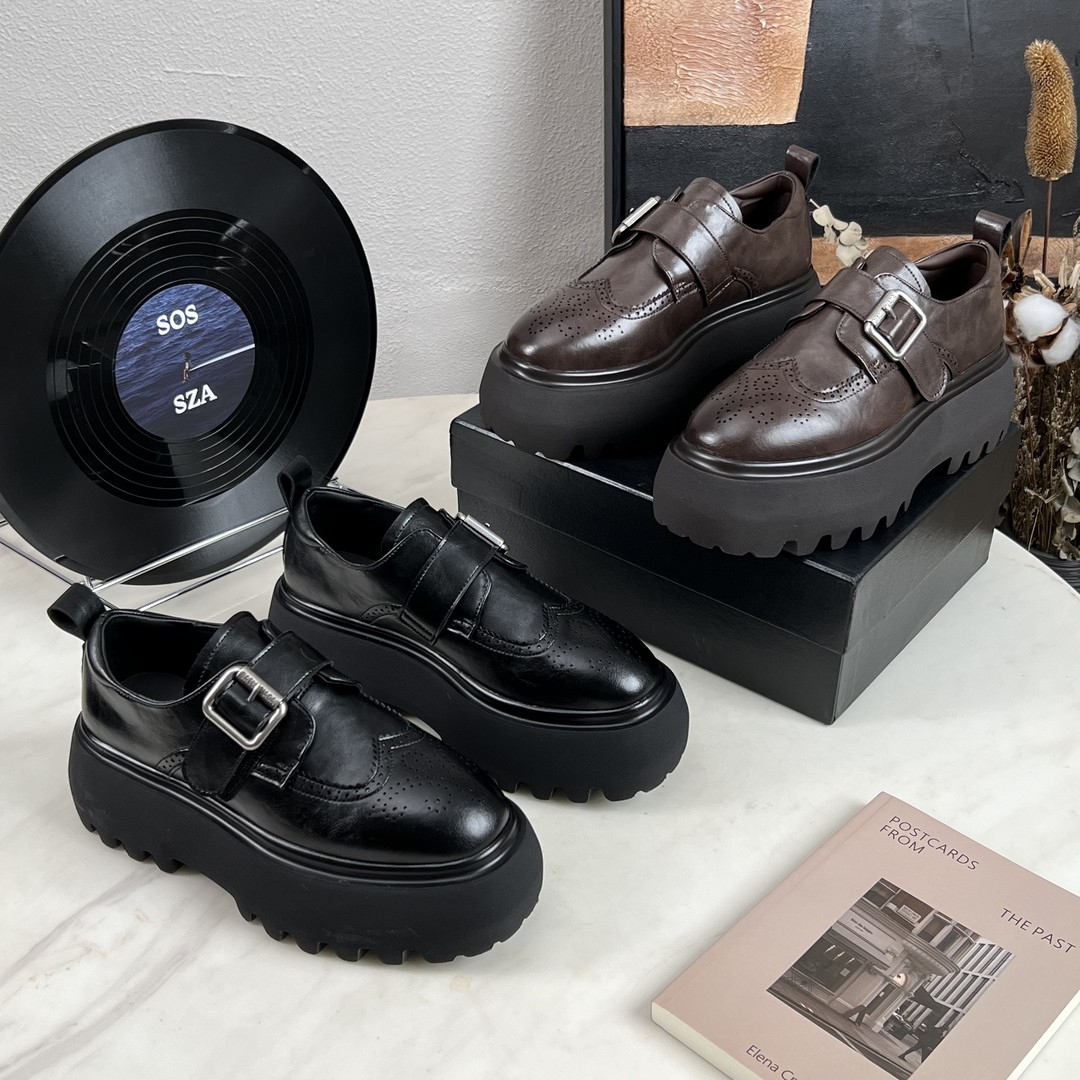 小小苏跟高6cm丨【动力火车头】尖头魔术贴高时尚跟乐福鞋EDX21270主图