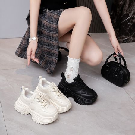 【安静专属】OBALUN/欧巴伦2025新品秋季时尚厚底休闲女鞋爹8080