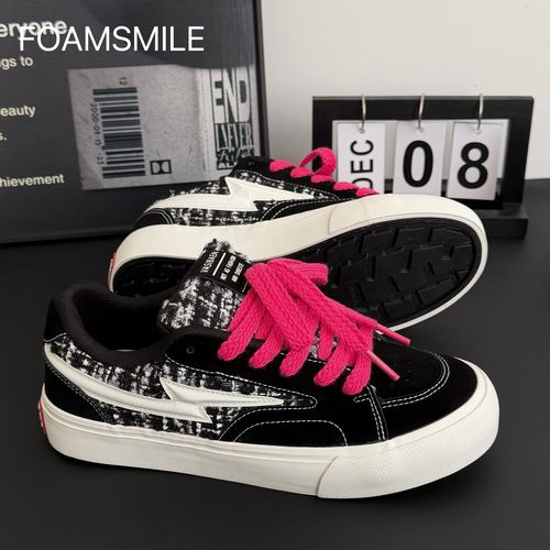  Foamsmile| 潮酷痞帅街头潮搭黑红新配色男鞋潮运动小众面包板鞋主图
