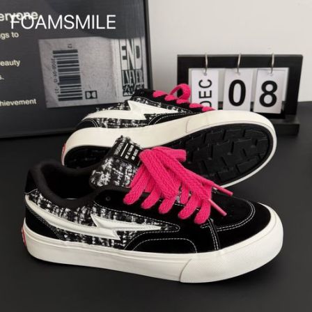  Foamsmile| 潮酷痞帅街头潮搭黑红新配色男鞋潮运动小众面包板鞋