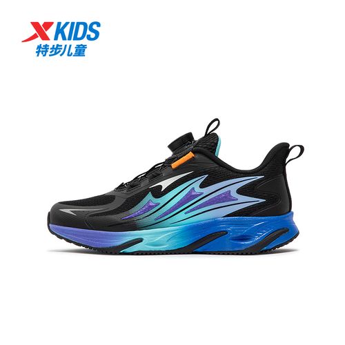 【龙翼】特步儿童春季新款旋钮密网跑鞋轻便防滑运动鞋676315119298主图