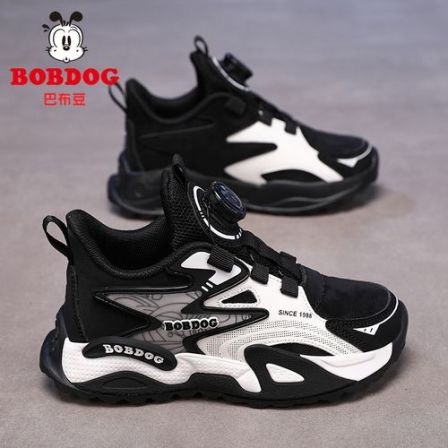 Bobdog/巴布豆童鞋男童鞋子冬季加绒保暖运动棉鞋女孩轻便舒适