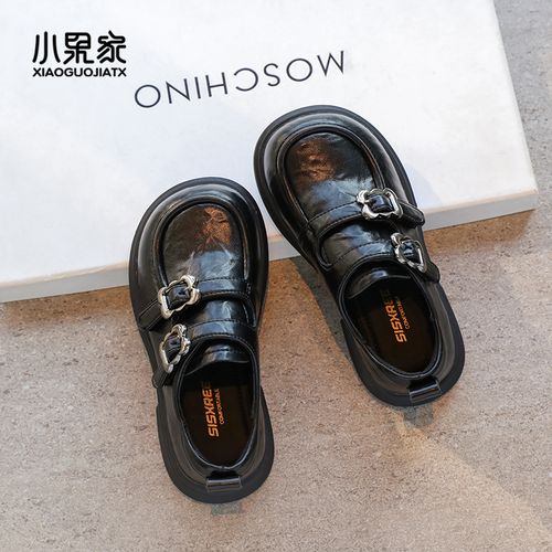 女童皮鞋春秋乐福鞋黑色儿童单鞋英伦风2025新款女孩鞋子女小学生主图