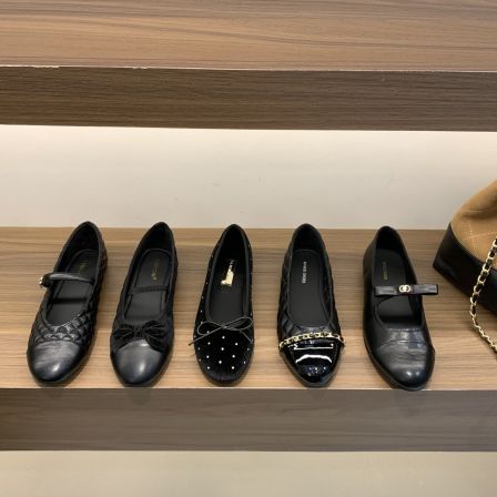 法式小香风平底黑色单鞋女鞋子2026春季通勤鞋芭蕾舞玛丽珍晚晚鞋