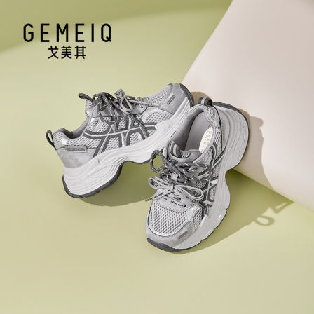 戈美其商场同款厚底老爹鞋女款春季新款2026年超火的增高运动鞋子