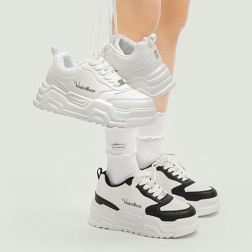 Violentbear/暴力熊秋冬时尚百搭厚底增高休闲板鞋2699主图