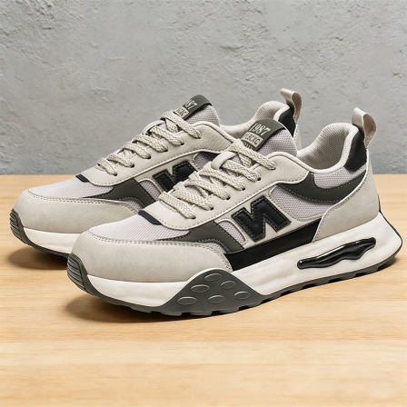 男鞋2026新款网面透气男士休闲鞋防滑轻便软底男青少年运动阿甘鞋