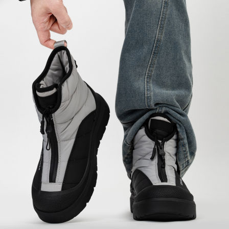 户外机能风雪地靴男女潮牌冬季加绒厚底保暖棉鞋防水防滑羽绒棉靴