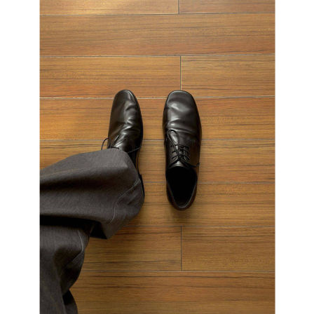 方头皮鞋男黑色老钱风懒人休闲平底正装德比鞋薄底通勤商务结婚鞋