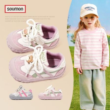 书萌儿童运动鞋2026春秋新款女童阿甘鞋透气百搭休闲鞋软底跑步鞋