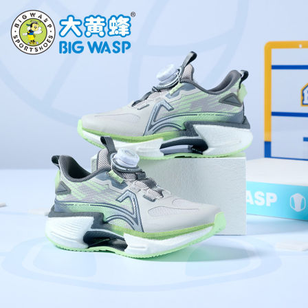 大黄蜂童鞋儿童运动鞋2026春款网面透气休闲红色新年款男童跑步鞋