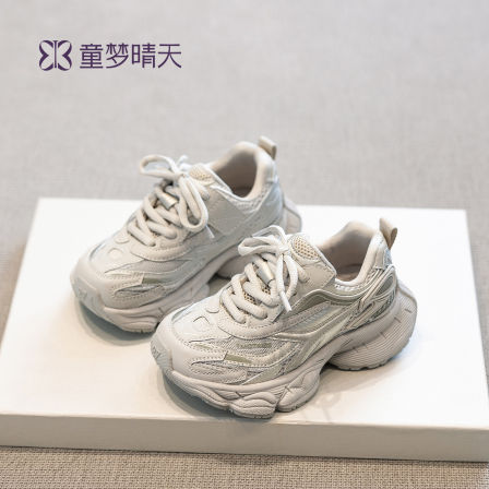 儿童鞋子女童运动鞋爆款2026新款春季男童老爹鞋女孩炸街大童超火