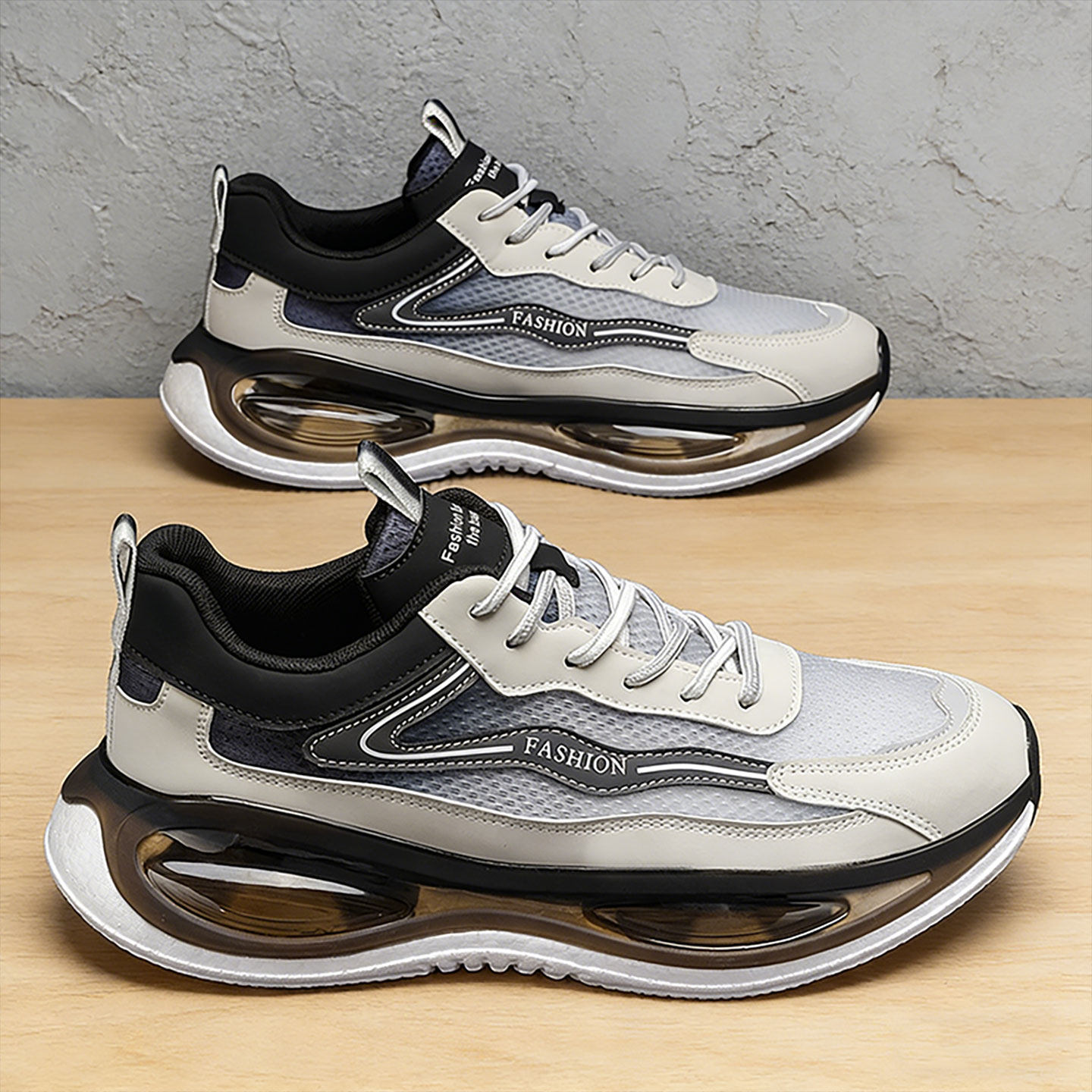 鞋子男款透气防臭老爹鞋男士轻便减震爆米花底防滑气垫无碳板跑鞋主图