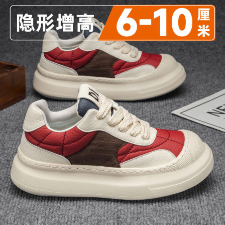 鞋子男鞋2026新款面包鞋厚底隐形内增高10cm大头百搭运动休闲潮鞋