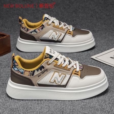 新百伦男鞋春季新款潮流百搭运动板鞋男士增高爆款高品质休闲潮鞋