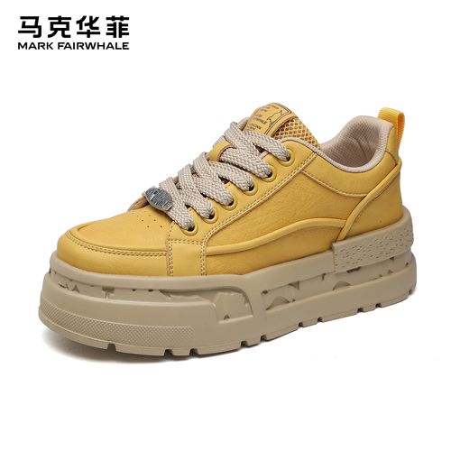 马克华菲2026年设计师新款增高休闲透气百搭潮流板鞋潮鞋厚底时尚主图