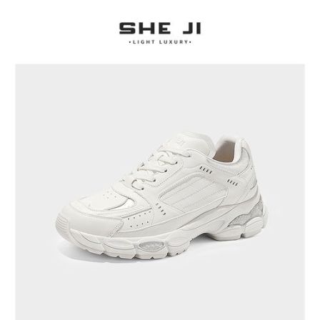 SHEJI奢季 头层托斯卡纳小牛皮/高丝光牛猄 有回弹感时装休闲鞋