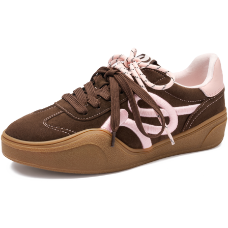 Talitaqoom焦糖德训鞋刺绣休闲tq板鞋