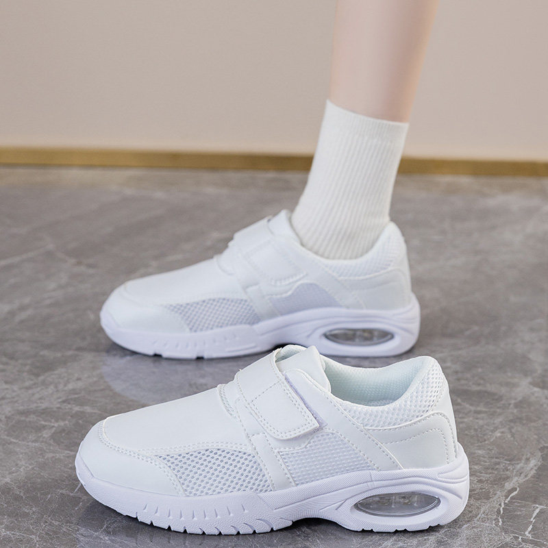 运动鞋女款2026新款百搭情侣鞋软底透气小白鞋防滑工作白色护士鞋主图