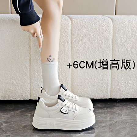 商场同款厚底小白鞋女2026新款爆款春季百搭学生运动休闲增高板鞋