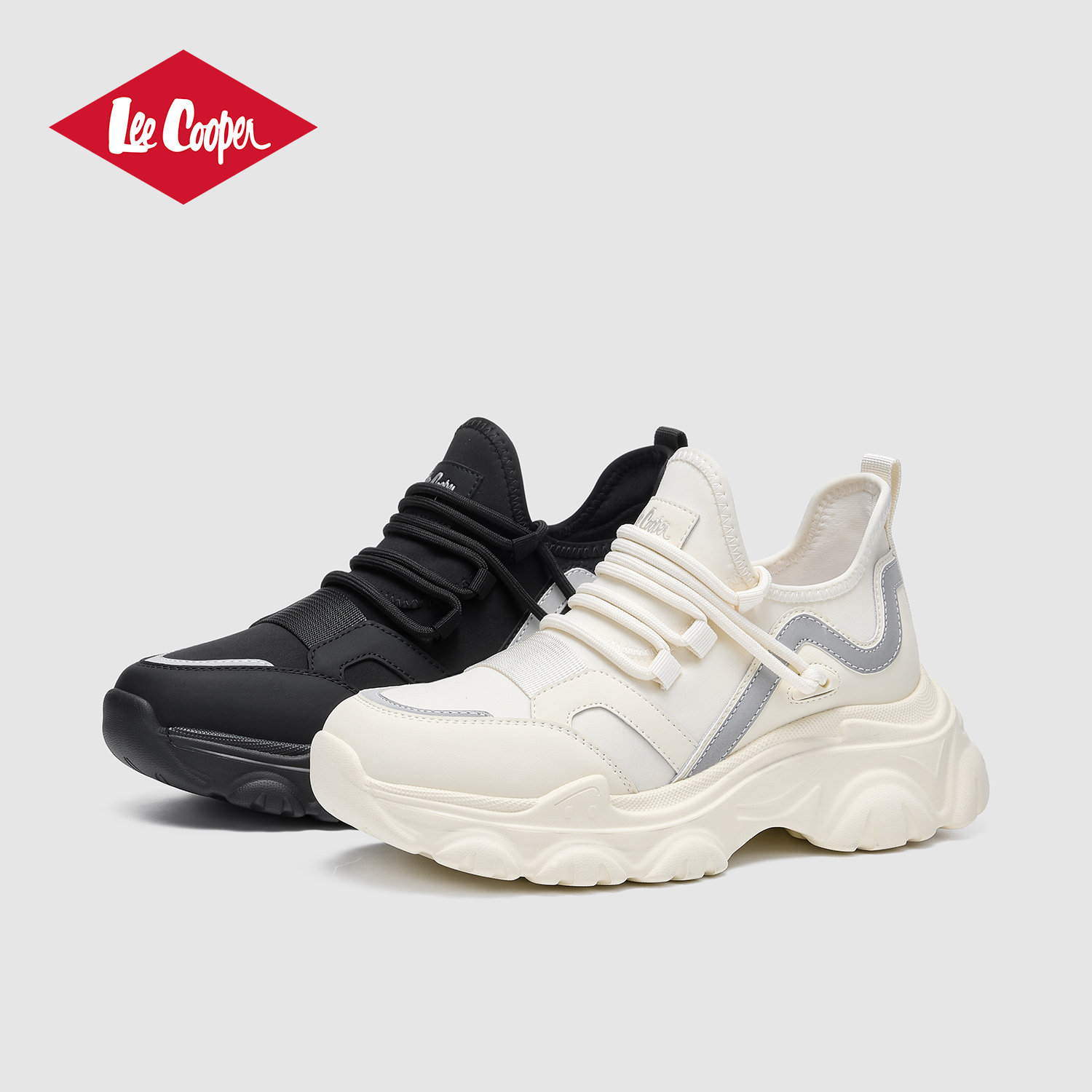 【孟子义同款二代】leecoper厚底老爹鞋女2026新款春季休闲运动鞋主图