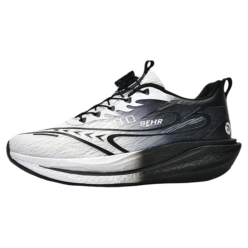 男生鞋子不系带男孩运动鞋不带碳板轻便透气初中生爆米花体测跑鞋主图