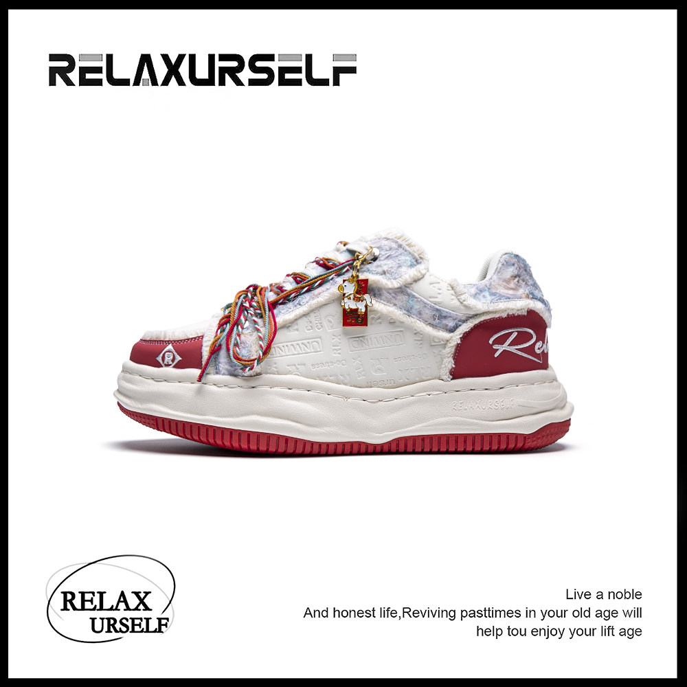 【马年限定】RELAXURSELF情侣潮鞋时尚休闲运动鞋百搭增高鞋子男主图