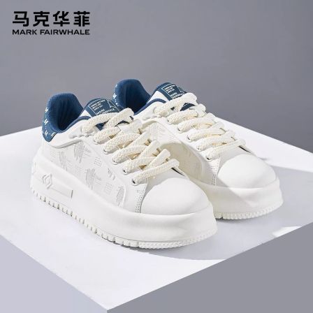 马克华菲男鞋2026新款春季小白鞋男增高鞋子厚底潮鞋休闲板鞋男款