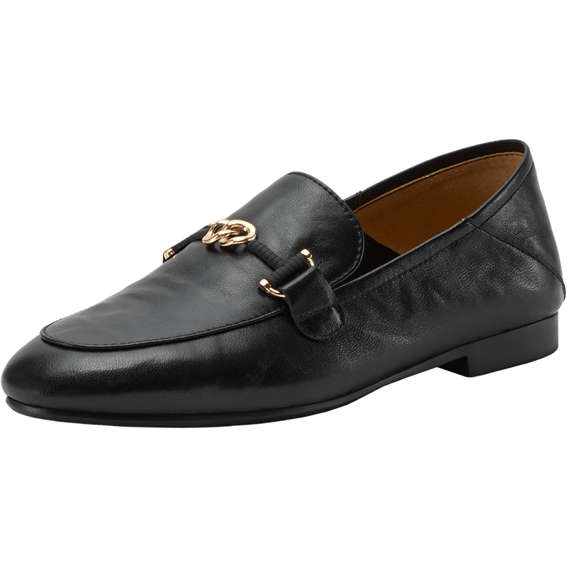 【K姐推荐】Bata时尚羊皮一脚蹬乐福鞋17527AA6主图