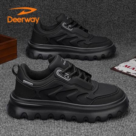 德尔惠男鞋夏季韩版低帮运动板鞋青少年原创设计潮流增高休闲潮鞋