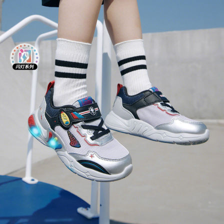 江博士童鞋秋款轻便男女发光儿童幼儿学步鞋