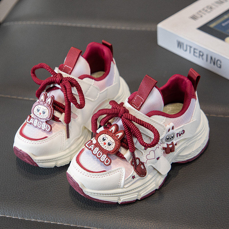 官网C&K拉布布女童运动鞋2026春季女孩儿童老爹鞋中大童防滑跑步主图