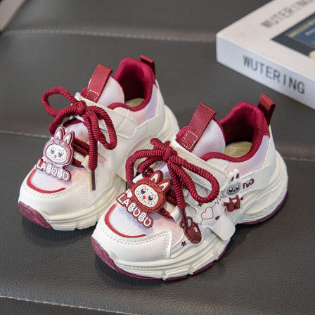 官网C&K拉布布女童运动鞋2026春季女孩儿童老爹鞋中大童防滑跑步