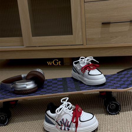 WGT童鞋春季儿童板鞋老爹鞋2026男童百搭小白鞋休闲鞋学生运动鞋