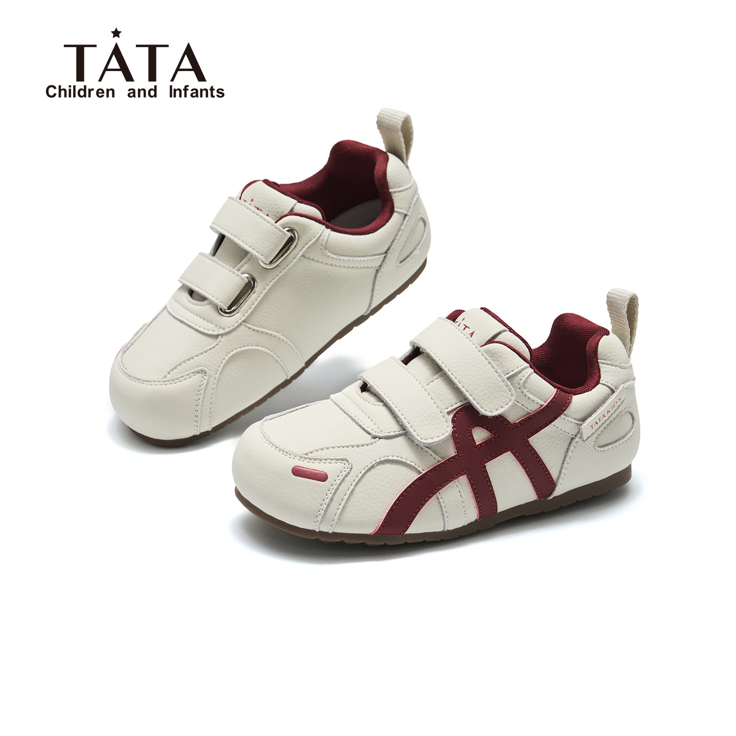 他她童鞋儿童德训鞋2026春季新款休闲百搭女童运动鞋软底阿甘鞋子主图