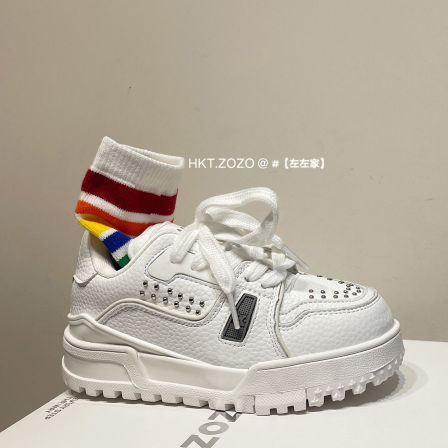 左左家HKTZOZO中大童百搭休闲板鞋2026春男童女童软底防滑运动鞋