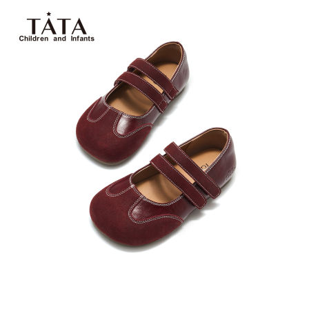 TATA童鞋儿童小皮鞋2026春季新款女童玛丽珍鞋配裙子软底公主单鞋