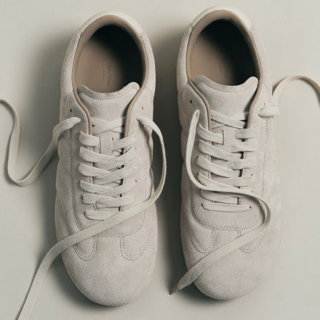 HolyMen ｜小牛皮陶灰色复古经典德训运动鞋男女