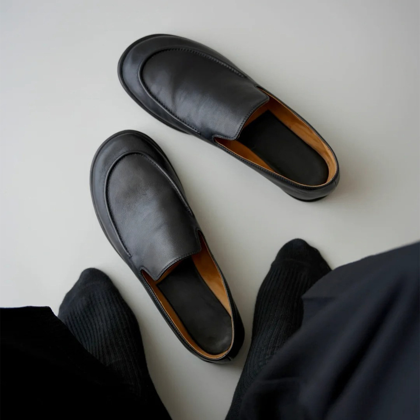 乐福鞋男士老钱风黑色德比鞋休闲皮鞋豆豆鞋懒人通勤商务薄底单鞋主图