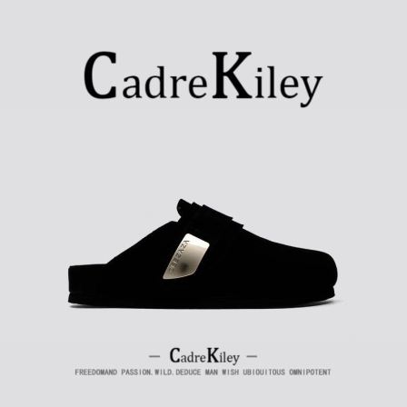 [轻奢]CadrvKilry真皮勃肯鞋男士春季新款外穿高端老钱风包头半拖