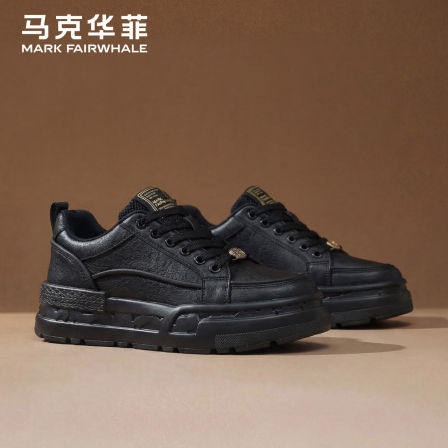 马克华菲2026年设计师新款增高休闲透气百搭潮流板鞋潮鞋厚底时尚